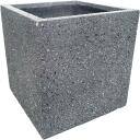 Besk lillepott 9115053, &Oslash; 30 cm, klaasikiud, tumehall, ristk&uuml;likukujuline