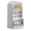 Lanberg RJ-45 pistik 8P8C PLS-5000, 100 tk, F/UTP, l&auml;bipaistev, roostevaba teras