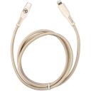 Tellur USB kabelis, TLL155451, 100cm, 2,4A, līdz 20W, Krēma, Kvie&scaron;u salmu &scaron;ķiedra