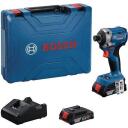 Bosch Akutoite kruvikeeraja GDR 18V-215 06019N202, 18 V, 2 Ah, 215 Nm, 2 kiirus, 2 akut, laadija kaasas