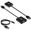 Club3D Адаптер CAC-1302 HDMI 1.4 на VGA, 15pin D-sub 1, аудио M/F, Micro USB порт питания