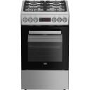 Beko Viryklė FSM52321DXDT, 60L, dujinė viryklė, elektrinė orkaitė, nerūdijantis plienas, 4 degikliai, kepimas