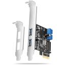 Axagon I/O kaart PCEU-232RS 2x v&auml;line, 2x sisemine USB 5Gbps, Renesas kiip, kinnitus kaasas