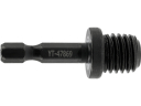 Yato Srieginis adapteris M14 YT-47869, 47mm, M14, 1/4" (6.3mm), anglinis plienas, juodas pavir&scaron;ius