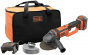 Akumuliatorinis kampinis šlifuoklis 18V (1x4,0Ah) BCG720M1-QW BLACK DECKER
