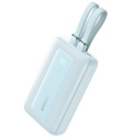 Kompakts un praktisks premium ārējais uzlādes akumulators ar 4 pieslēgvietām USB Lightning 2 × USB-C 10000 mAh 30 W zils A1680031 Anker Zolo