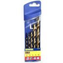 Irwin Puuri komplekt 10502604, 4mm, 5mm, 6mm, 8mm, 10mm, HSS, titaan, 5 tk.