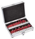 Router bits 8mm, KREATOR, KRT060185, Shaft diameter: 8 mm, 15 pcs premium quality set