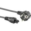 Sbox strāvas kabelis MODELIS PC-POWER-C5-2, 2m, 0,5mm2, 10A, Eiro tips C, IEC C5, 3x28x0,15 Cu, melna