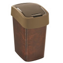Atkritumu tvertne Deco Flip Bin 25L brūna 0802171L13 CURVER
