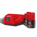 Набор из аккумуляторов и зарядного устройства M12 NRG-302 4933451902 MILWAUKEE