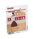 Triangular sandpaper 50x37mm, KREATOR, KRT280009, Grit size (P): 240, 6 pcs