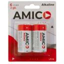 Amico Батарея C 9141816, 2шт, экологически чистая, алюминиевая фольга, длительное использование