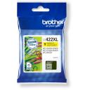 Brother Tintes kasetne LC422XLY, 1500 lappuses, dzeltena, oriģināla, augstas ražības