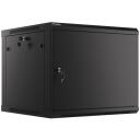 Lanberg Seinale kinnitatav 19" Rack kapp 9U WF01-6609-00S, 600mm, 600mm, 9U, 60kg, IP20, metalluks, 2 ventilaatoriavaust