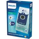 Philips мешок для пылесоса FC8022/04, 4, знак качества ECARF, гигиеническая система закрытия