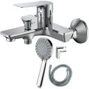 Ab Vannisegisti du&scaron;ikomplektiga 9137536, kroomitud, messing, 1/2 tolli, 1 k&auml;epide, du&scaron;ipeaga, seinale paigaldatav