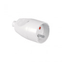 Vienkār&scaron;s kontaktligzda ar zemējumu, 10 gab. balta, 250V, 16A, AW24810, AWTOOLS