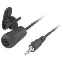 Natec Mikrofon NMI-1351 Bee, 3,5mm, -58dB, 50-16000Hz, kaabel&uuml;hendus, riideklipp