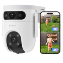Ezviz H9C CS-H9c-5MP-5MP Divu Objektīvu Ārējā IP65 5MP 3K Viedā Pan & Tilt 360 Kamera MicroSD / Nakts Redzamība Balta