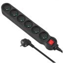 Maclean pikendus MCE188, 2300W, 5m, 6 pesa, must, laste kaitse, l&uuml;liti