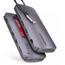 Axagon dokkimisjaam HMC-12GM2, USB 10Gbps, 3x USB-A, USB-C, HDMI, DP, RJ-45, M.2, SD/mSD, audio, PD 100W