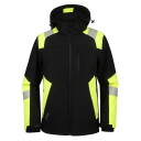 Hi-vis softshell jaka Astra, melna/dzeltena, M, Pesso