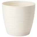 Form Plastic Lillepott 4347639, 150mm, 170mm, &uuml;mmargune, kreemiv&auml;rvi, plastmass, koos alusega