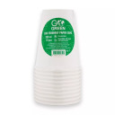 Akiniai ekologiški Go Green 350ml 10 vnt. baltas 1901359 GOGREEN