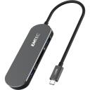 Emtec dokkija 6-in-1 Type-C ECHUBT650C, 6 porti, USB 3.1 Gen1, Power Delivery, 4K video