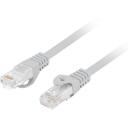 Lanberg patch kaabel Cat.6 UTP LSZH CU PCU6-10CU-1000-S, 10 m, hall, RJ-45, vormitud, takistusteta