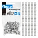 50 gab. M4 0.5-2.0 mm alumīnija kniedes uzgriežņu komplekts, GEKO, G02911D