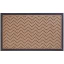 Besk Jalatugi 9119020, 45x75cm, beež zigzag mustriga, niiskuskindel tekstil, libisemiskindel PVC alus