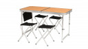 Salokāms galda komplekts galds + 4 krēsli Belfort Picnic EASY CAMP
