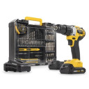 Akulöökrell/kruvikeeraja 20V, 60Nm, 2x2Ah, 78 tarvikut, POWX00850 POWERPLUS