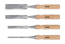 Wood chisel set 4 pcs 6/12/18/24mm, KREATOR, KRT461003, Head width: 24 mm, Shaft length: 100 mm