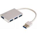 Sandberg USB 3.0 tasku keskseade 133-88, 4 porti, 5000 Mbit/s, RoHS, alumiinium