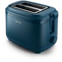 Philips Toaster HD2511/70, 830 W, 220-240 V, 50-60 Hz, 2 riekelės, Mėlyna, Plastikas, 0.85 m laidas, 8 rudos lygiai