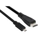 Club3D HDMI uz Micro HDMI kabelis CAC-1351 1m, 4K 60Hz, 18 Gbit/s, 3D, melns