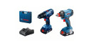 Instrumentu komplekts 18V (2x1.5Ah+GDX 180-LI+GSR 180-LI) 06019G5222 BOSCH