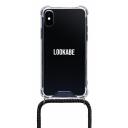 Lookabe Kaklarota iPhone X/Xs LOO003, 5.8'', melns, ūdensizturīgs, netīrumus atgrūdo&scaron;s, regulējams 1.5m