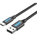 Vention КАБЕЛЬ USB-C К USB2.0 1M ЧЕРНЫЙ COKBF, 1м, USB A, USB C, 0.48Gbit/s, 3A, с магнитной защитой