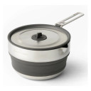 Salokāms katls DETOUR Stainless Steel Collapsible Pouring Pot 1,8L, Beluga Black, 9327868160822 SEA TO SUMMIT