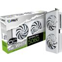 Palit Vaizdo plok&scaron;tė GeForce RTX 5060 White OC NE75060U19P1-GB2063M, 8 GB, GDDR7, 2 x HDMI, 3 x DisplayPort, 128 b, DLSS 4