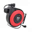Retractable Power Cable Reel, 20m, 3x1.5 mm, automātiskā atvilk&scaron;ana, AW70266, AWTOOLS