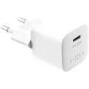 Fixed Mini USB-C ceļojumu lādētājs FIXC20M-C-WH, 5/9/12 V, 20 W, ātrā uzlāde, USB-C
