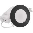Emos LED prožektorius LORI ZV1164, 4,5 W, 345 lm, IP65, 110&deg;, 2700/4000 K, juodas, įmontuojamas