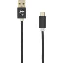 White Shark ADDER kabelis USB-A M, TYPE-C M, 2m, 480 Mbps, 22 AWG, pīts kabelis, 3.5mm