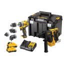 Įrankių rinkinys 12V (2x3,0Ah, DCH072N, DCD703N) DCK2101L2T-QW DEWALT