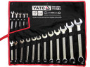 Набор ключей комбинированных 8-32мм 17шт "САТИН" YT-0363 YATO
